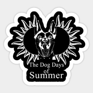 Dog days of summer Sticker